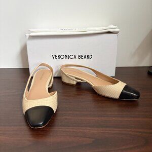Veronica Beard Beige and Black Heels